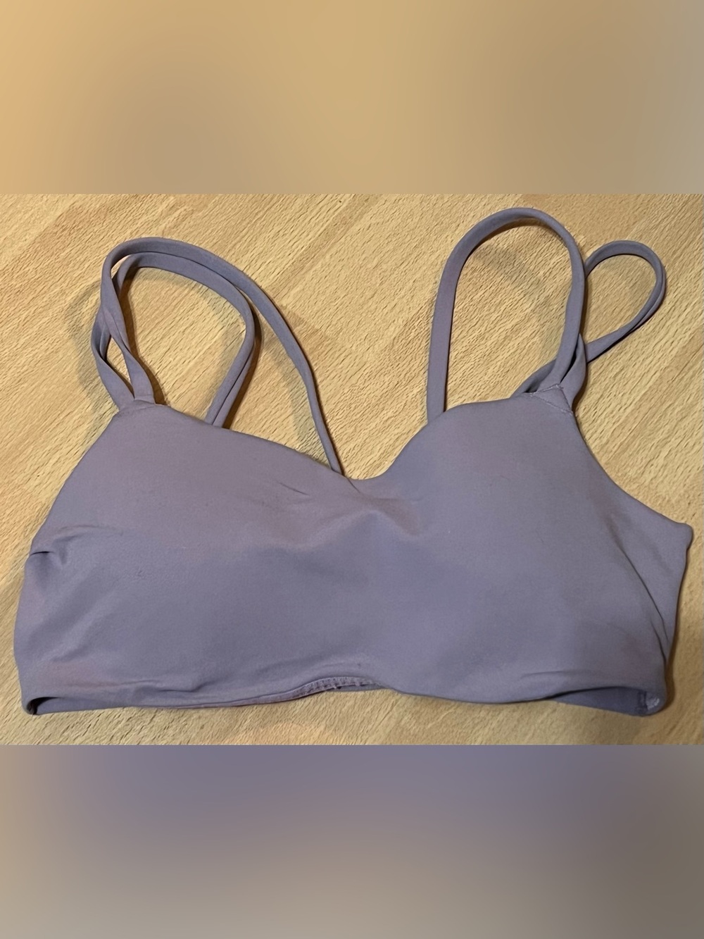 Nike Zenvy Strappy Sports Bra Size Small Molded padded cups purple